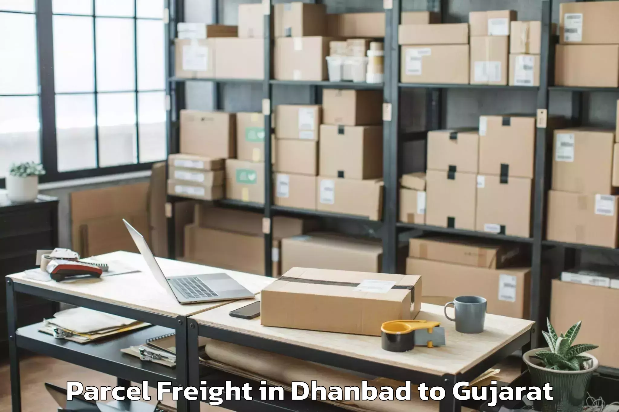 Trusted Dhanbad to Devgadbaria Parcel Freight